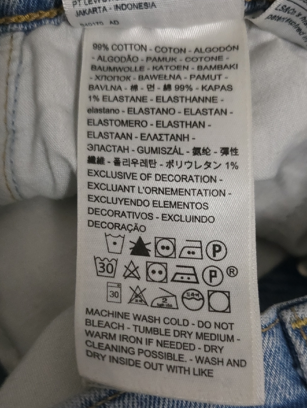 Levi's Light Blue Straight-Leg Jeans - Picture 5 of 5